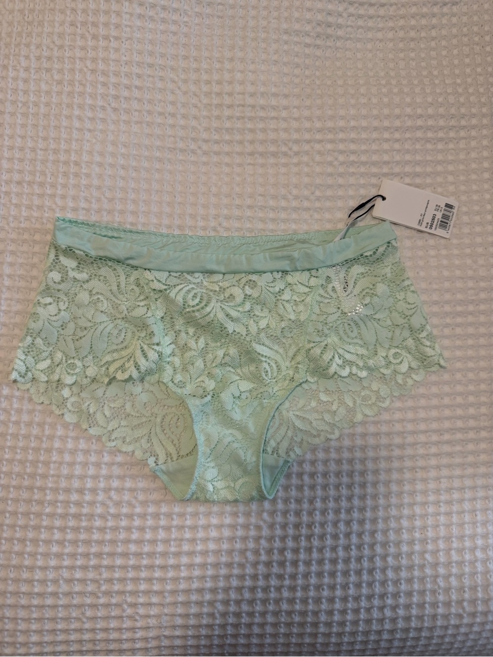 NWT Marie Jo Elis Fruit Green Lace Briefs Panties Size Small